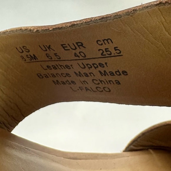 Franco Sarto Women's Wedge Sandals Falco Size 8.5 Cork Platfrom Gladiator Cognac - Picture 12 of 14